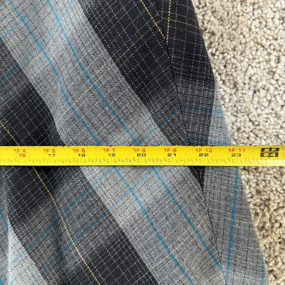 Jones Wear Skirt Womens 4 Gray Plaid Tweed A-Line Midi Lined Stretch Office - Picture 5 of 7